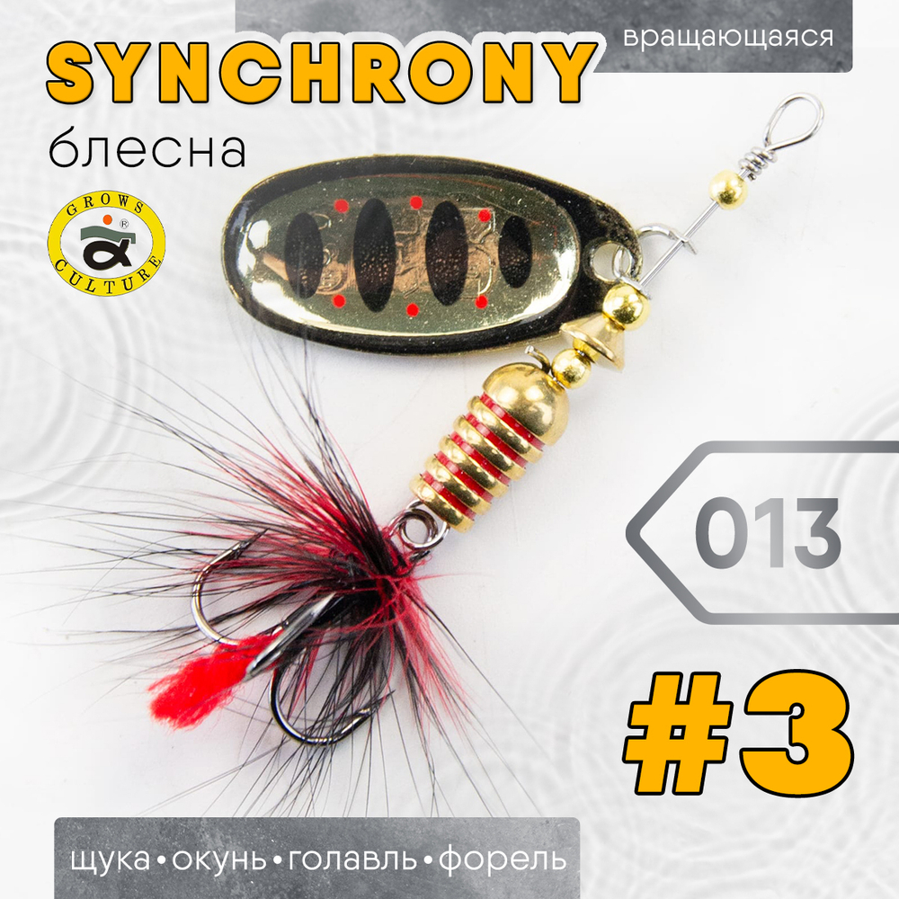 Блесна вращающаяся 3" (реплика Synchrony)
