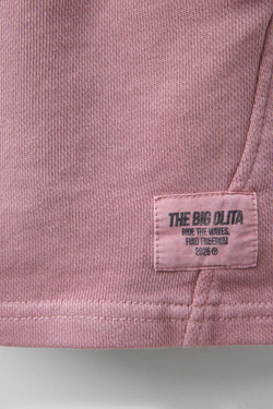 ZARA ШОРТЫ ИЗ МЯГКОЙ ТКАНИ С НАШИВКОЙ, РОЗОВЫЙ