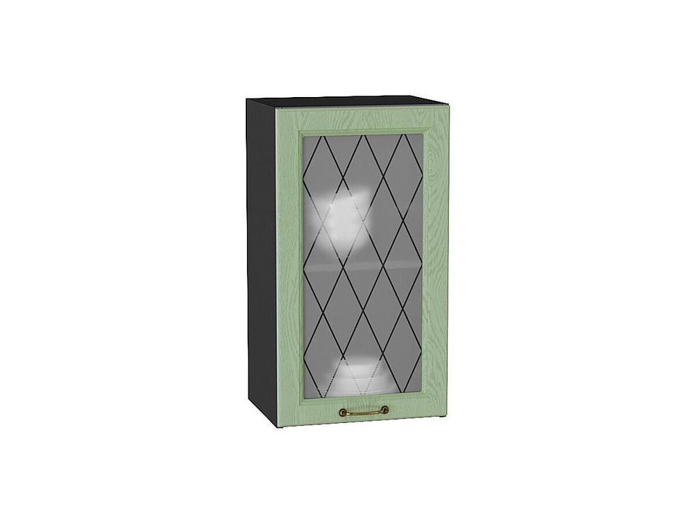 Шкаф верхний с 1-ой остекленной дверцей Ницца