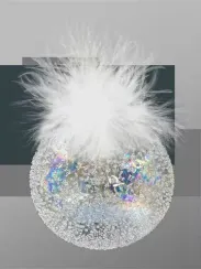 Набор стеклянных шаров Ледяной дождь 100 мм., 6 шт., прозрачный, Christmas DeLuxe (14032)