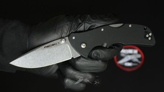 Складной нож Cold Steel 27BAS Mini Recon 1 Spear Point c клинком из стали AUS-10A, рукоять GRN