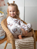 Пижама Mjölk Кокосы, на манжетах