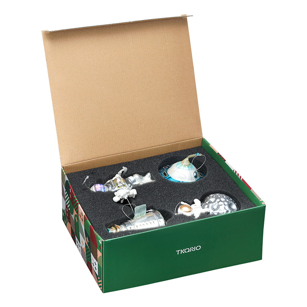 Набор ёлочных украшений Cosmic Saga из коллекции New Year Essential, 5 шт.