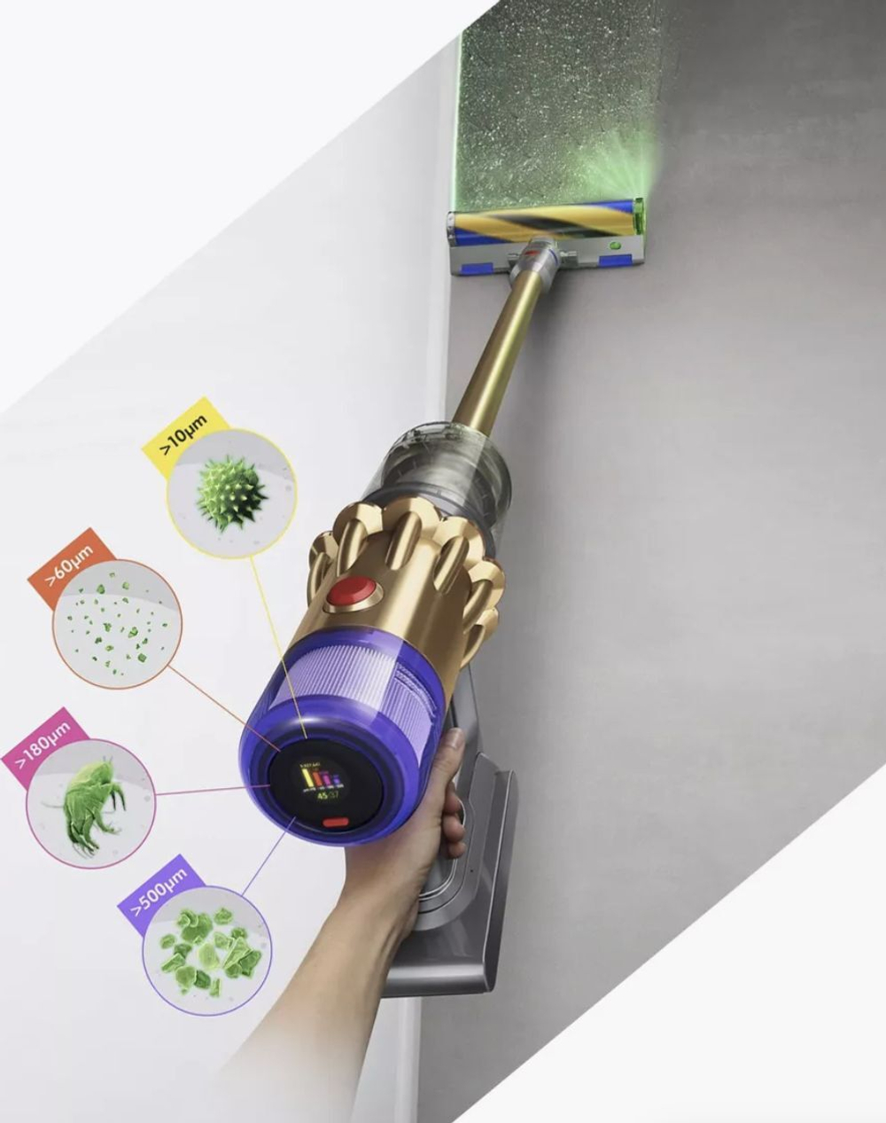 Вертикальный беспроводной пылесос Dyson V12 Detect Slim Absolute SV30