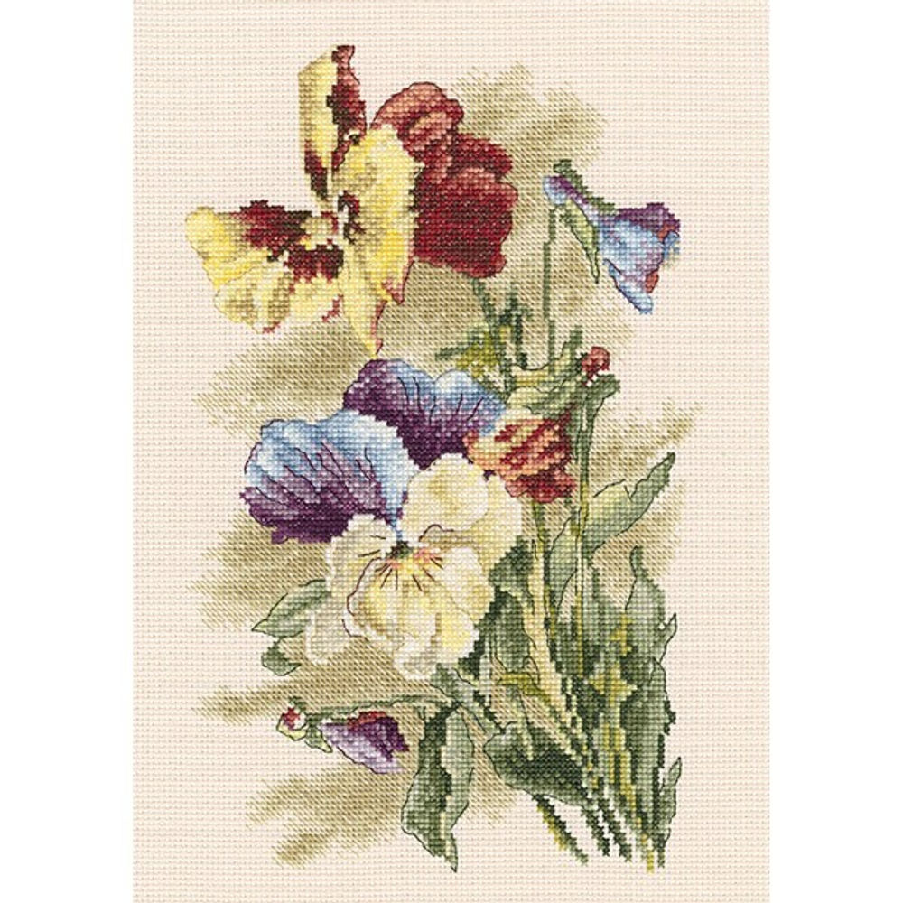 "Фиалка виттрока"-M522  вышивка