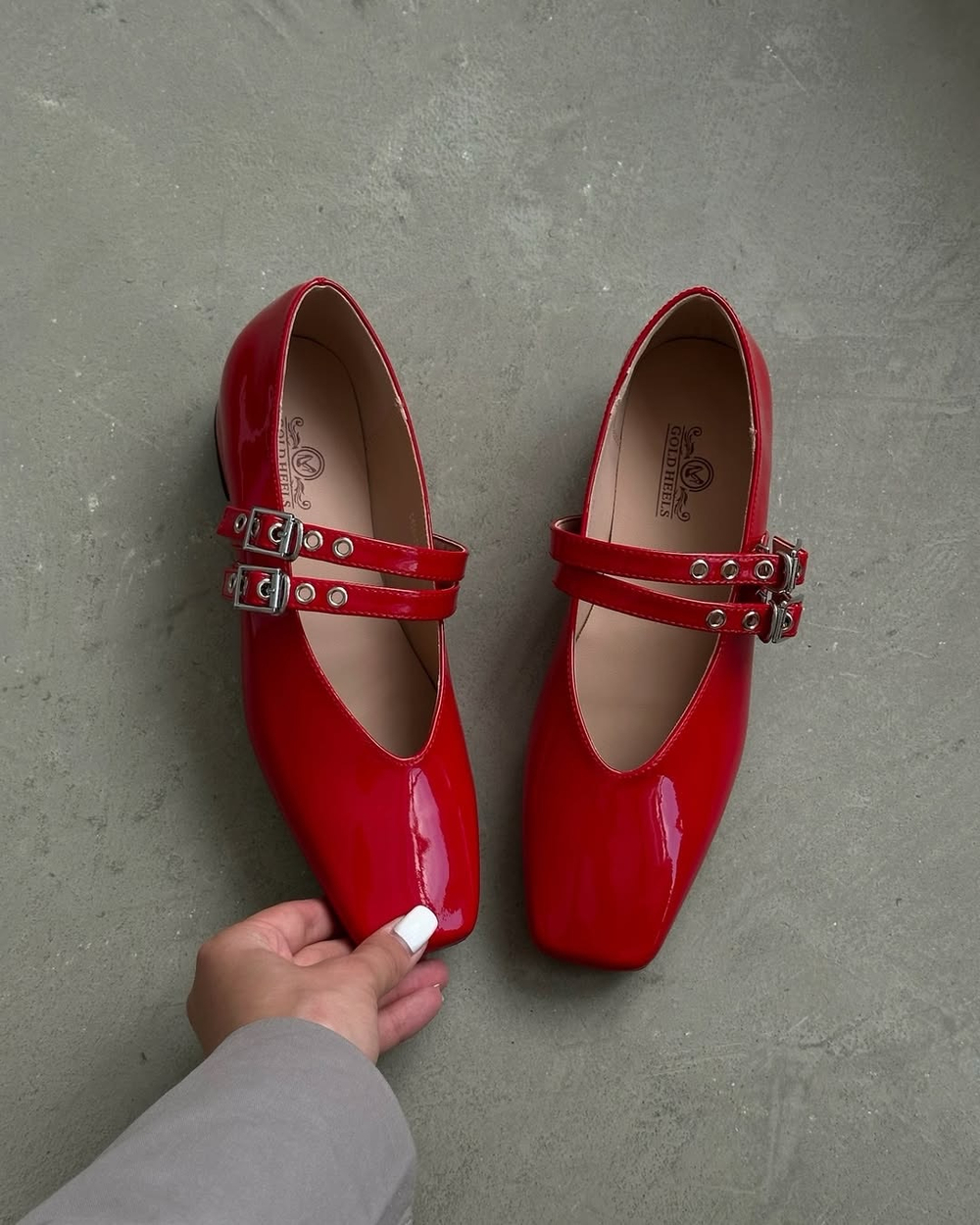 Балетки из натуральной кожи