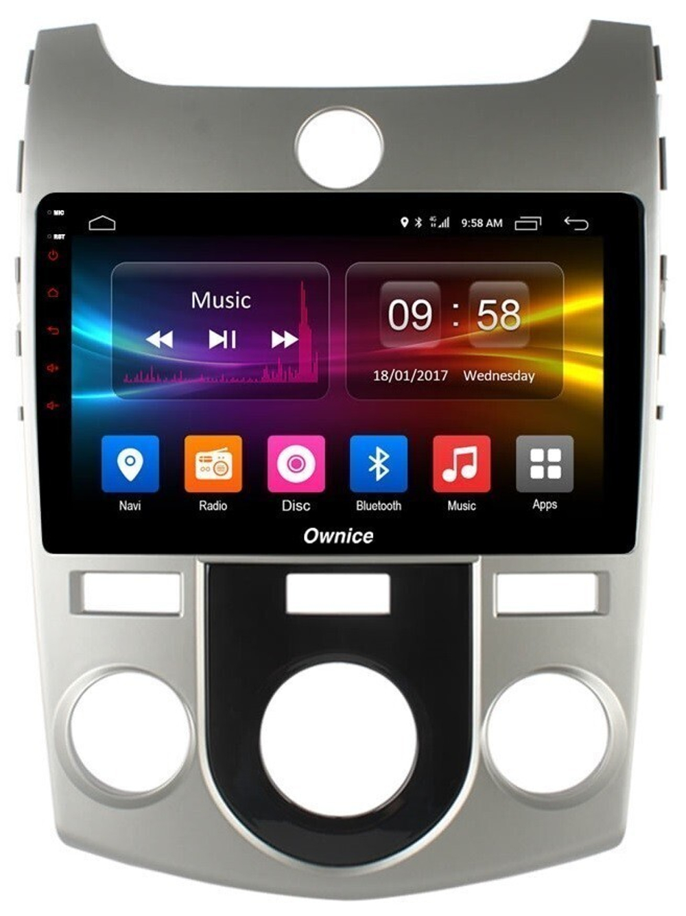 Магнитола для KIA Cerato 2 2008-2013 (кондиционер) - Carmedia OL-9736-M QLed, Android 12, TS10, CarPlay, 4G SIM-слот