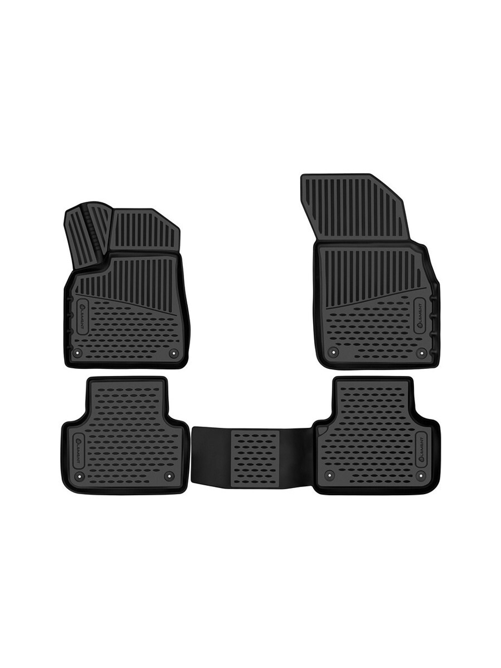 Коврики в салон для AUDI Q8 (I) 2018 - 4шт. (полиуретан) ELEMENT3DA58927210K
