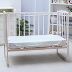 6853743 Клеёнка-наматрасник с резинками-держателями. С рисунком «Бирюзовый горошек»