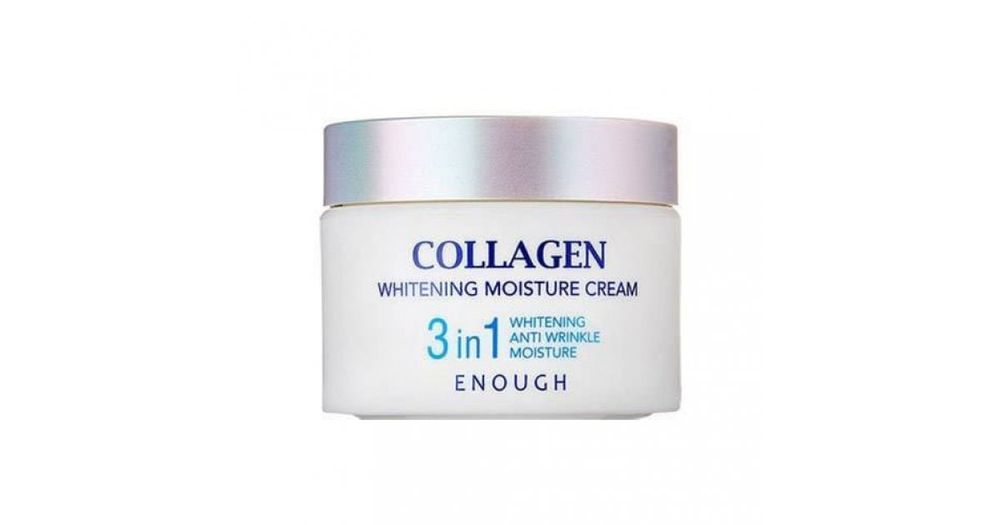 Крем для лица Enough Collagen Whitening Moisture Cream 3 in 1 отбеливающий увлажняющий с коллагеном 50 мл