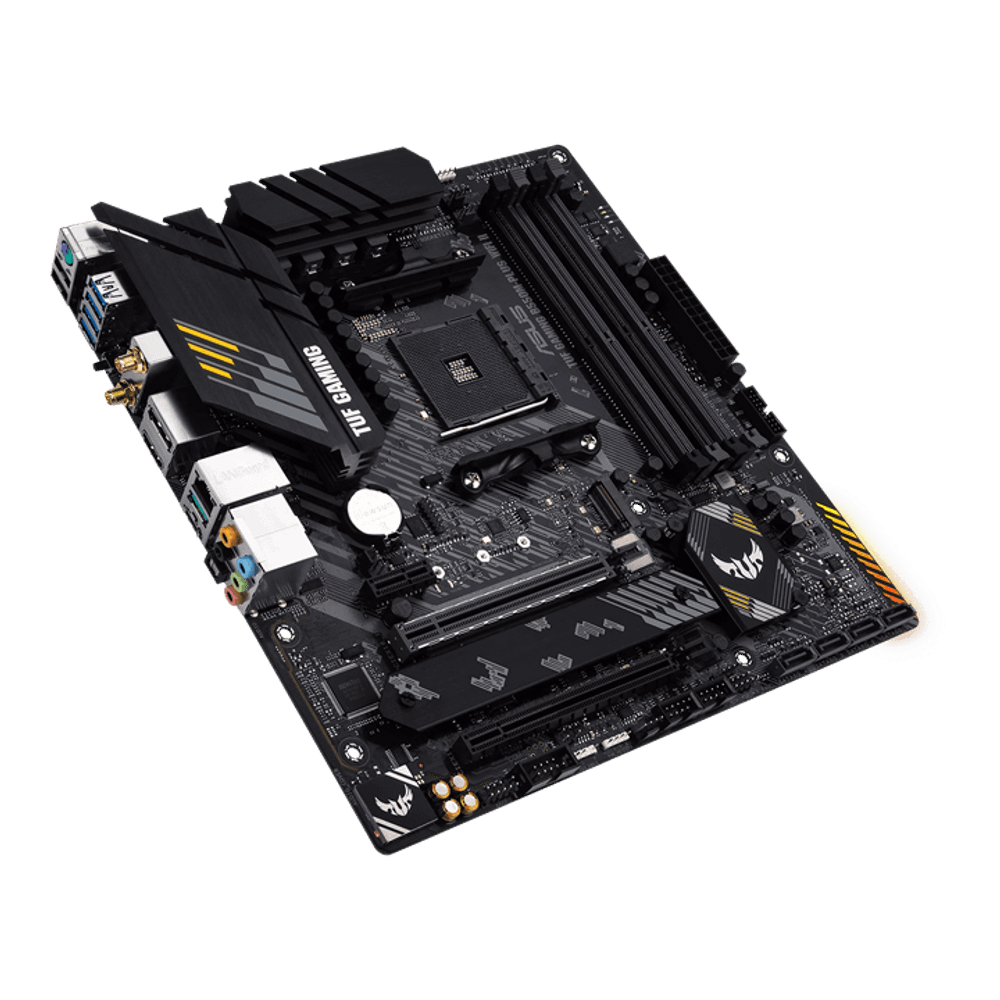 Материнская плата ASUS TUF GAMING B550M-PLUS WIFI II AM4 4xDDR4 4xSATA3 RAID 2xM.2 HDMI DP mATX