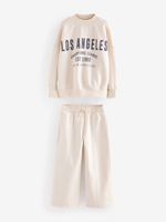 Толстовка и спортивные брюки в комплекте для девочки Next K88-180, Молочный