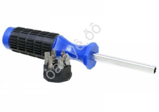 Отвертка комбинированная 2в1 "МАЯКАВТО™"  75мм, (с битами PH1,PH2,SL5,SL6,PZ1,PZ2) 55013