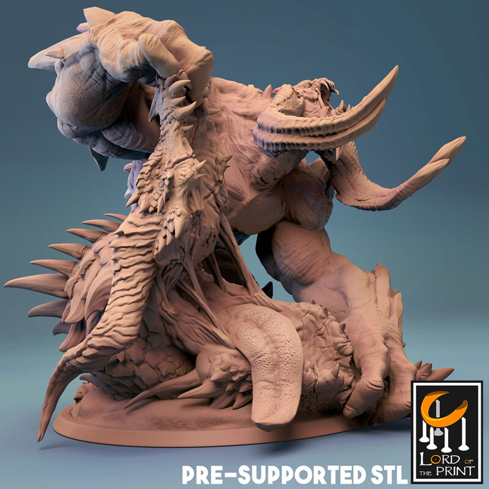 Behemoth Чудище монстр миниатюра для dnd, днд, pathfinder, фентези, Настольная игра, НРИ, Варгейм, РПГ