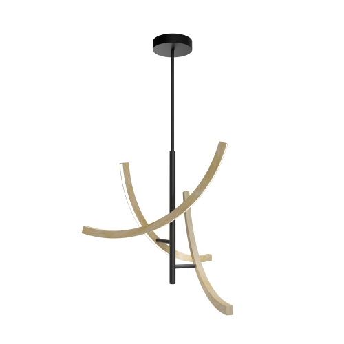 Подвесной светодиодный светильник Maytoni Wabi MOD428PL-L27BK