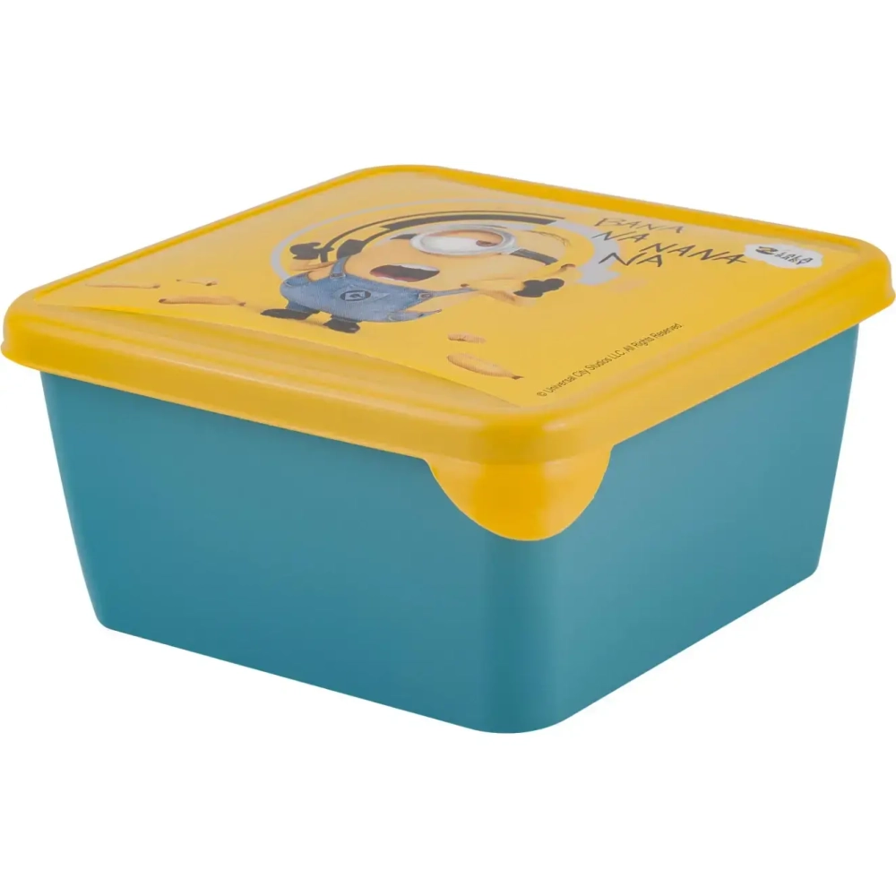 Ланч-бокс Lalababy Миньоны 450 мл банановый