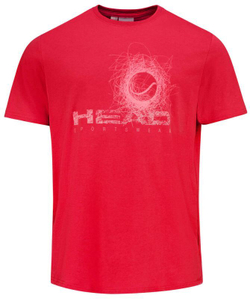 Мужская теннисная футболка Head Vision T-Shirt - red