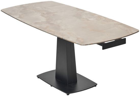 Стол BALDE 140 GLOSS AMBER JADE SOLID CERAMIC / BLACK