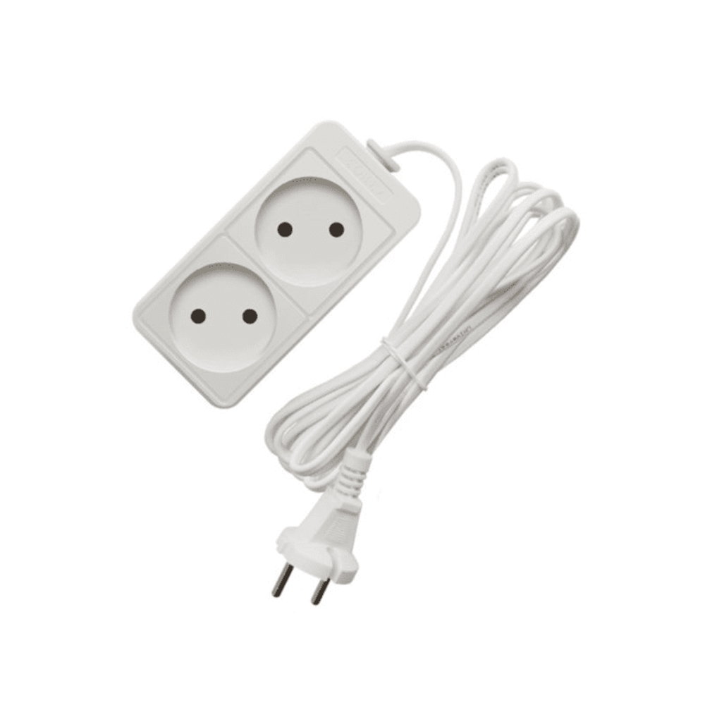 Удлинитель 1.5м, 2 гнезда, ШВВП 2х0.75, без заземл.конт, СОЮЗ, 481S-0201