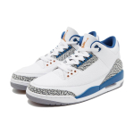 Кроссовки Air Jordan 3 Retro White and True Blue