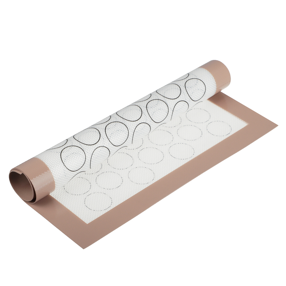 Коврик силиконовый для раскатки теста 40*30см Макарун SATOSHI