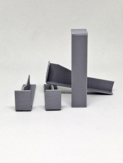 Соединитель для плинтуса 70x12 мм, белый пластиковый - 4 шт.