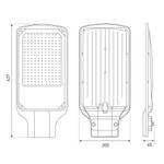 Светильник уличный светодиодный ЭРА SPP-504-0-50K-120 120Вт 5000К IP65 КСС Д
