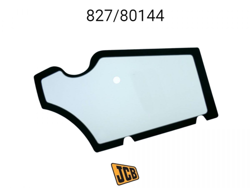 Стекло двери правое JCB 827/80144