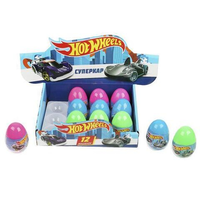 Модель ин. мет. "Хот Вилс. Яйцо" 7 см, в ассорт. HW-EGG-069-R (Технопарк)