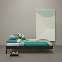 Набор из двух наволочек из сатина  мятного цвета с авторским принтом Freak Fruit, 70х70 см