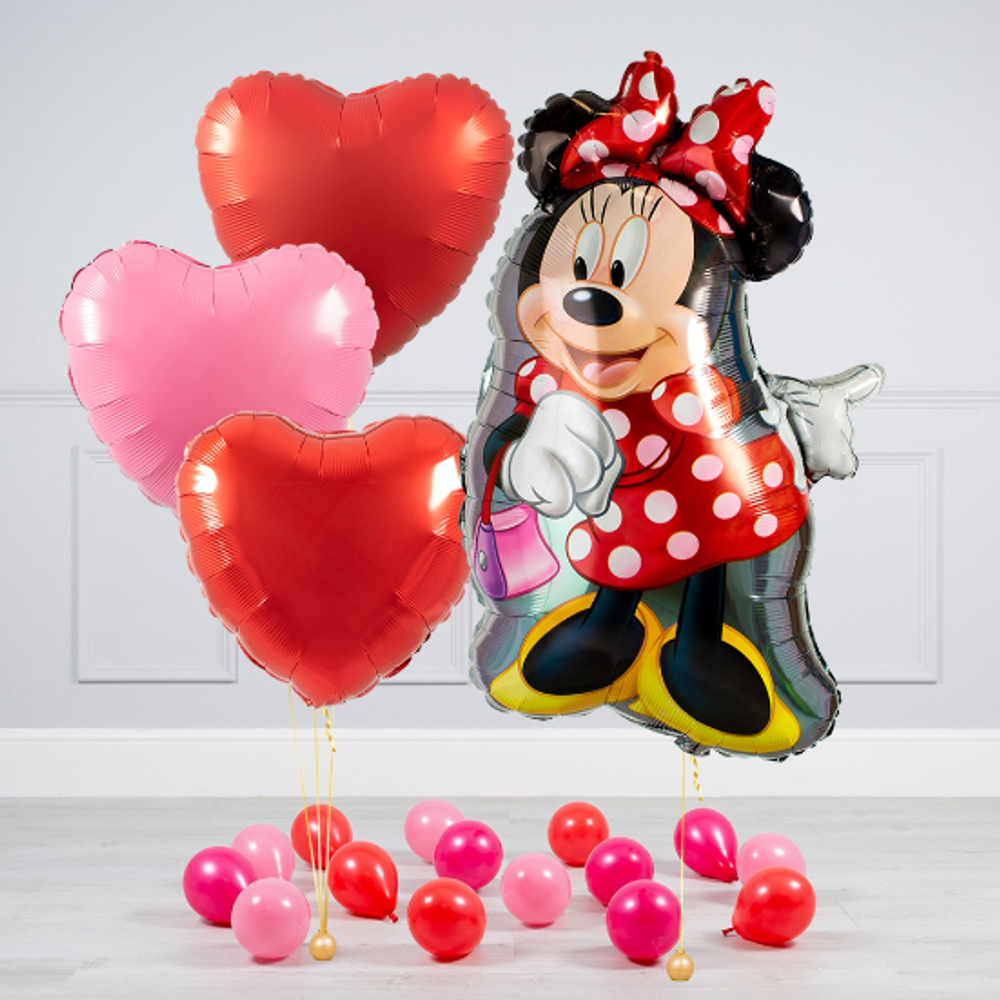 AN Шар Фигура Минни маус танцующая 22"/56см W х 29"/74см (БГ-46)  Изображение2