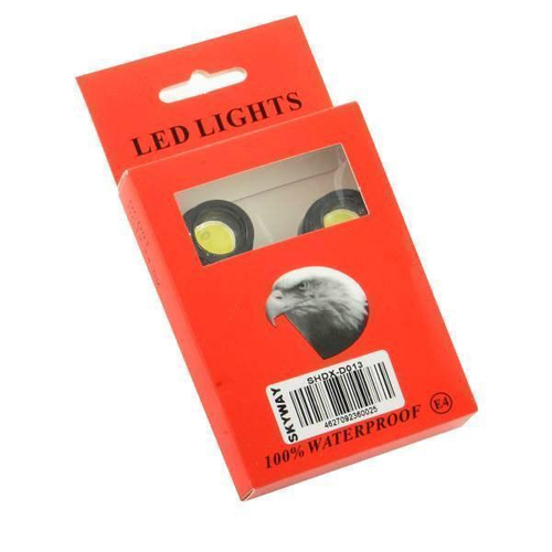 Фары дневного света 12 В 1 LED сверхмощные белые 1,5 Вт 2шт Skyway