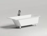Ванна Salini Cascata KIT S-Stone 104523M 180x80 белая матовая