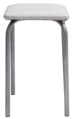 Табурет к/з бел.сер. К-с белый