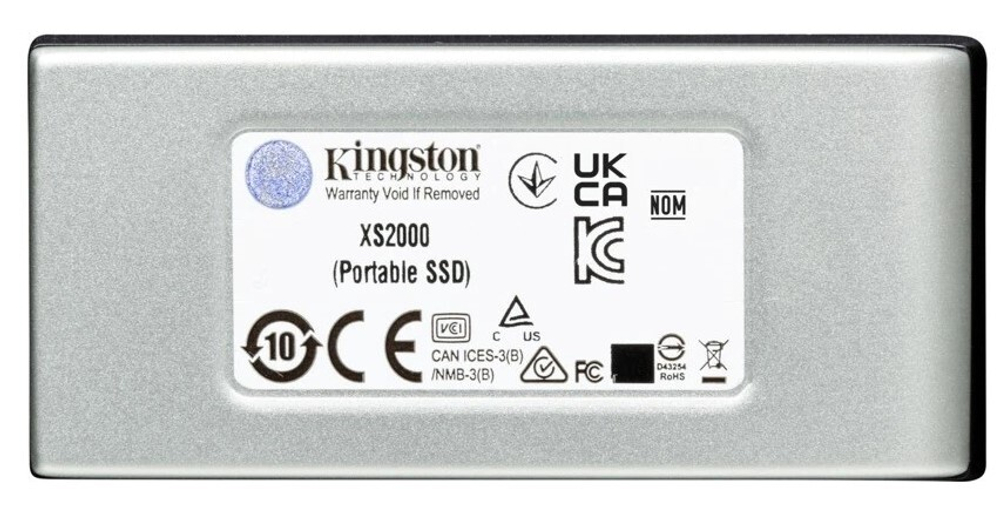 Внешний SSD USB 3.2 Gen 2 Type-C Kingston XS2000 BOC 4000 ГБ