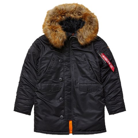 Парка Alpha Industries N-3B W Black (Черная)