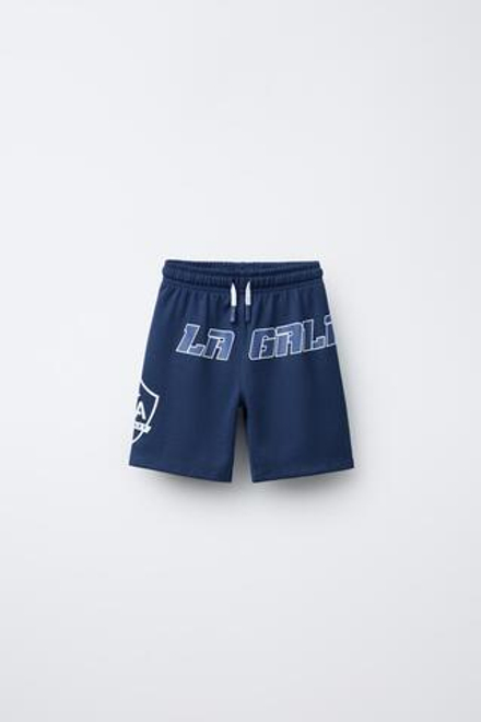 ZARA ОРТЫ-БЕРМУДЫ ИЗ МЯГКОЙ ТКАНИ LOS ANGELES GALAXY MLS ©, МОРСКОЙ СИНИЙ