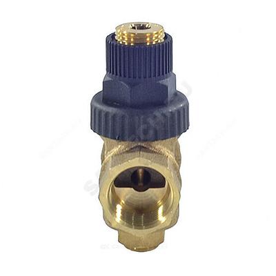 Регулятор давления поршневой латунь РДП 21Б7р Ду 20 Ру16 3/4" ВР с выходом под манометр Пензапромарматура 024021000