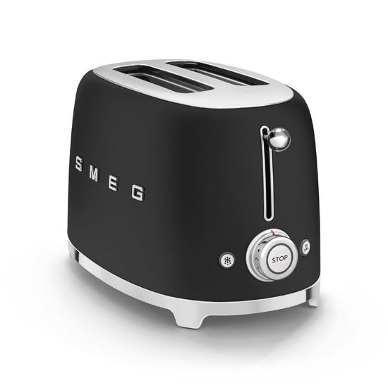 Тостер Smeg TSF01BLMEU , черный матовый