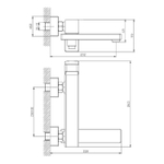 Смеситель для ванны Raglo R30.30, хром