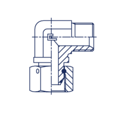 Соединение PFN90 BSP 1.1/4 - BSP 1.1/4