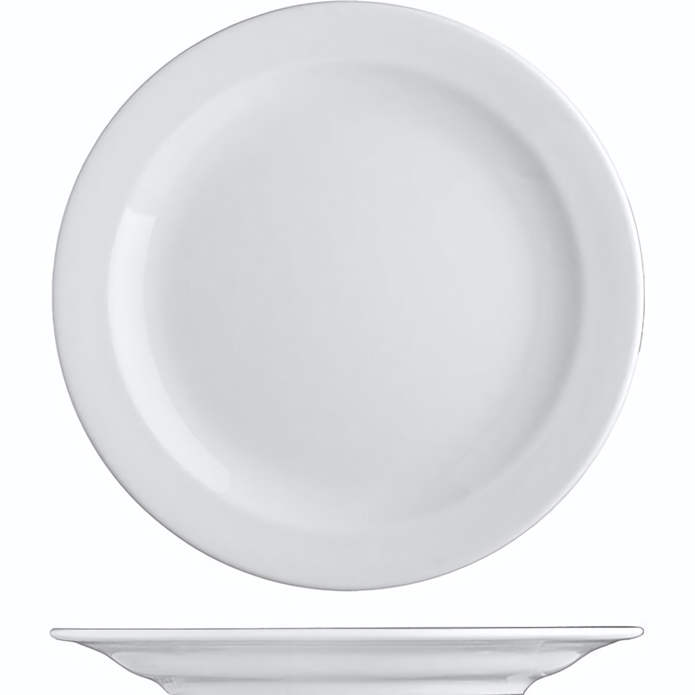Белая тарелка «Прага» (диаметр 17 см) (Цвет: белый)