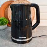 Чайник электрический 1,7л Sakura SA-2173DBK Premium, нерж, LED дисплей