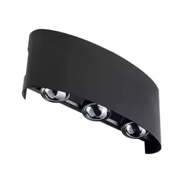 Уличный настенный светодиодный светильник 6W 4000К 343037 чёрный Gemma Lightstar