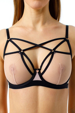 Бюстгальтер "мягкая чашка" со стрэпами Topless 83126-25 Coquette Revue