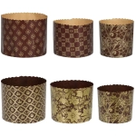 Набор бумажных форм для выпечки куличей «Пасхальный», 3 шт, 0,5 л d 9*9 см, 1 л d 11*8,5 см, 1,25 л d 12,5*10 см, микс