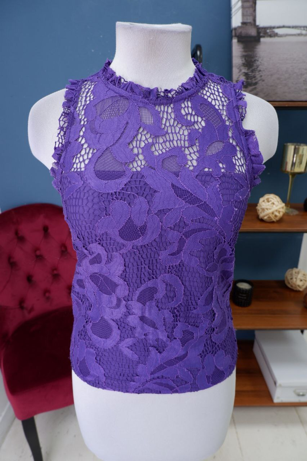 Топ Reserved кружевной 44 размер