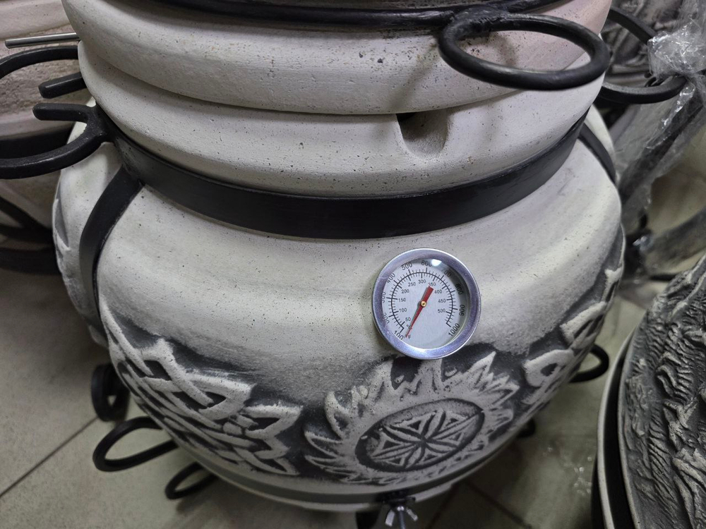 ТАНДЫР «Ярилло» с термодатчиком Тандыр расписной, тандыр красивый, тандыр средний, тандыр тослтые стенки, тандыр в казани, тандыр купить в казани, тандыр с доставкой в казани