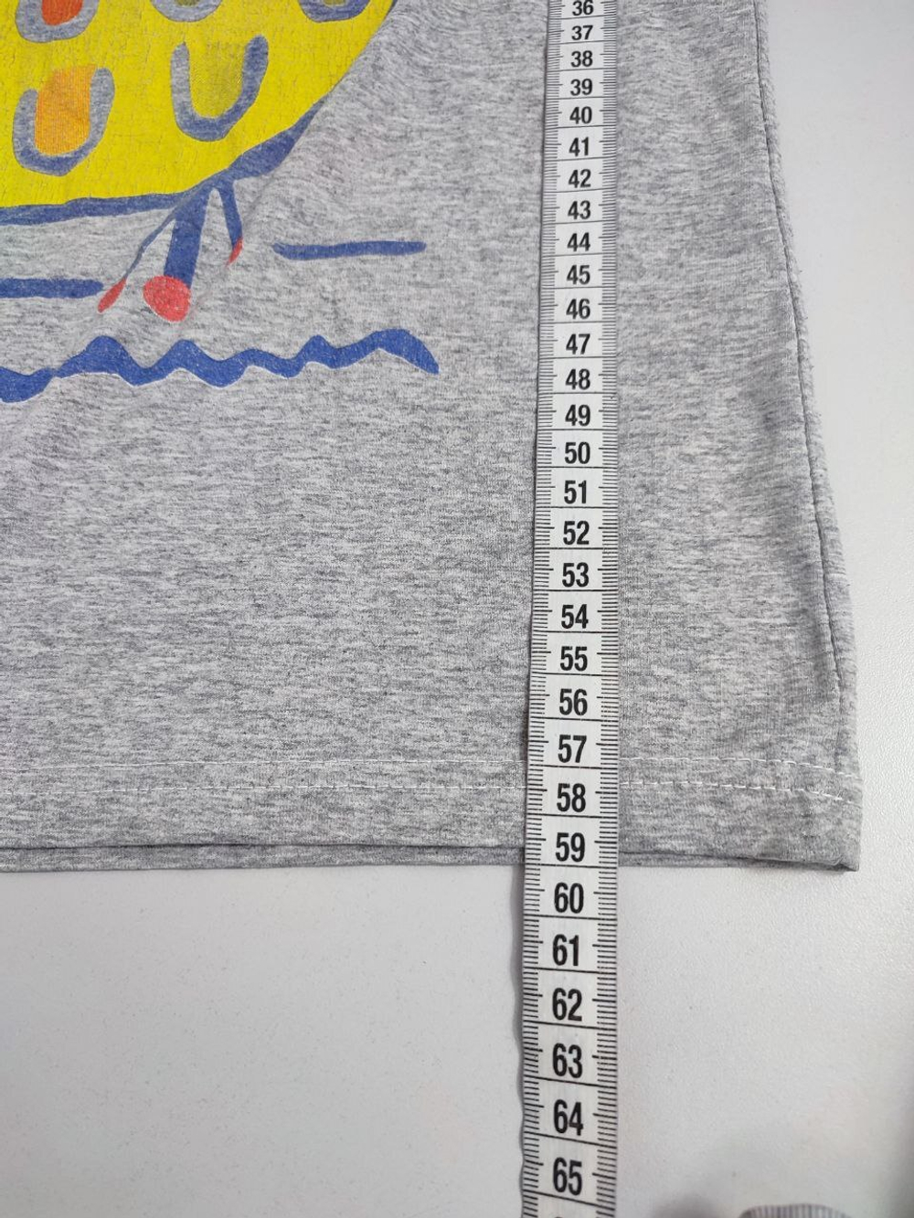 Футболка серая с принтом 44-46 размер