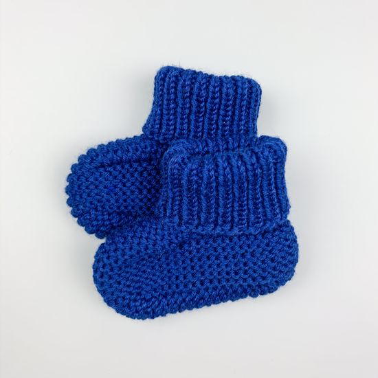 Пинетки вязаные Синие